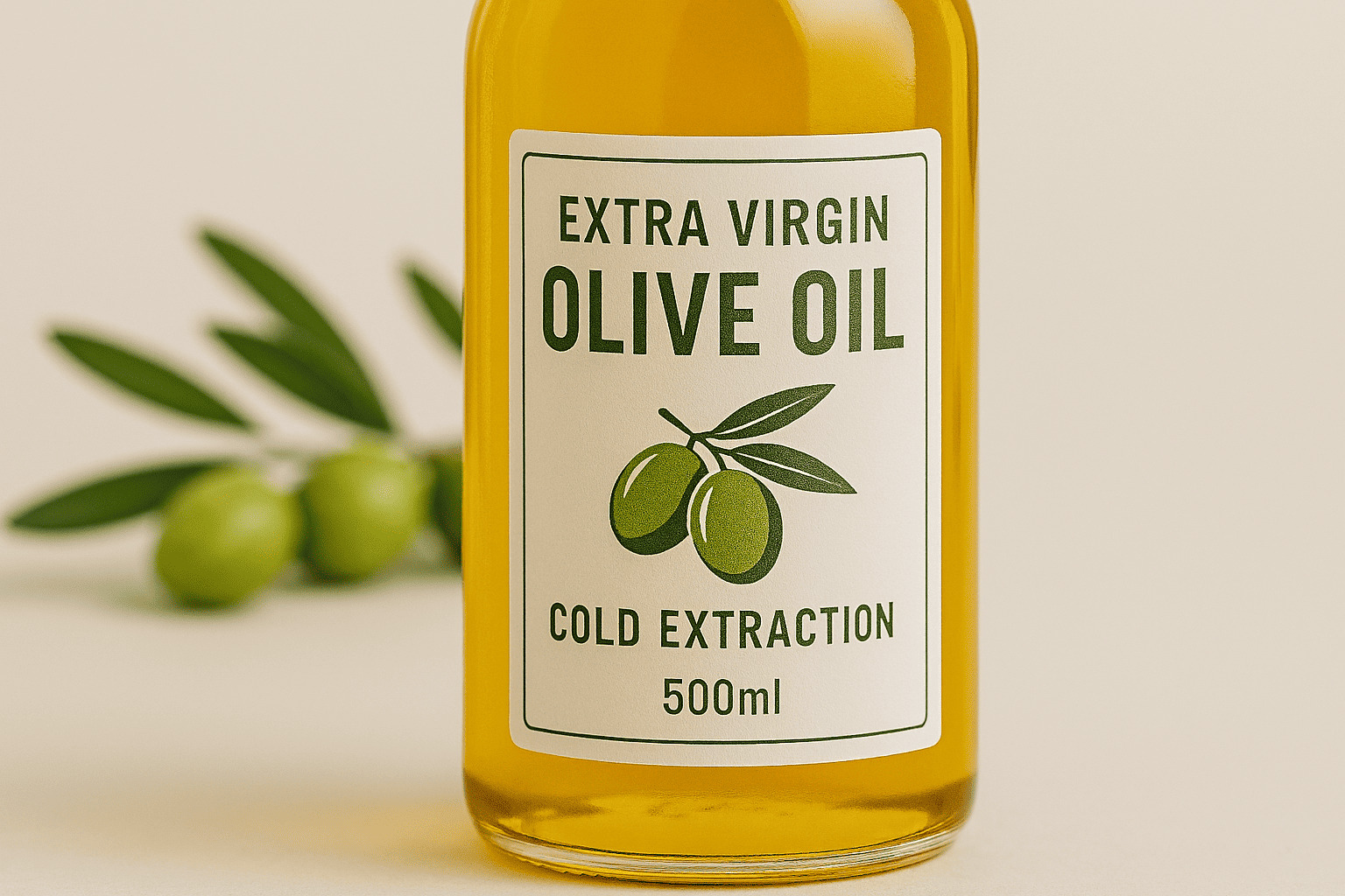 Etiquetas de aceite de oliva